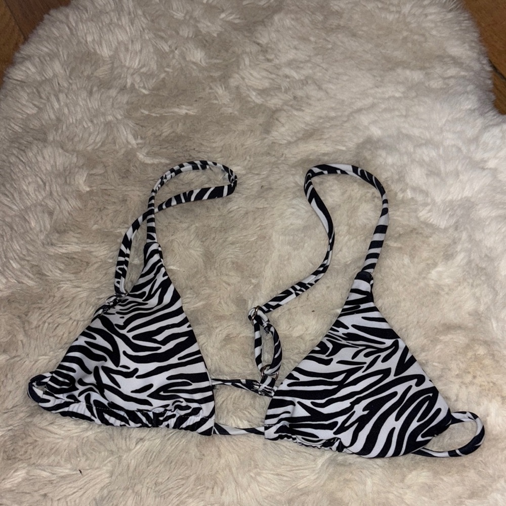 SHEIN Zebra Print Bikini - Black and White